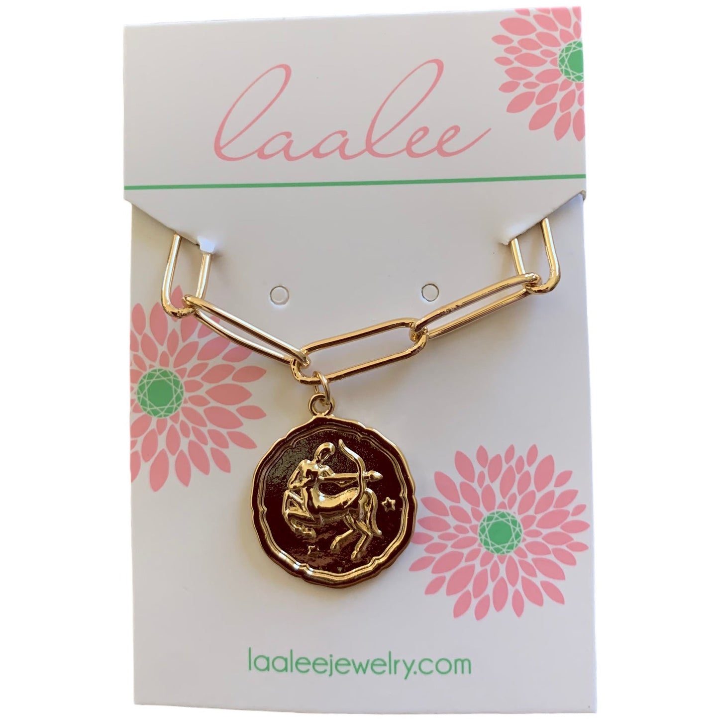 Zodiac Choker Necklace, Astrology Paperclip Necklace
